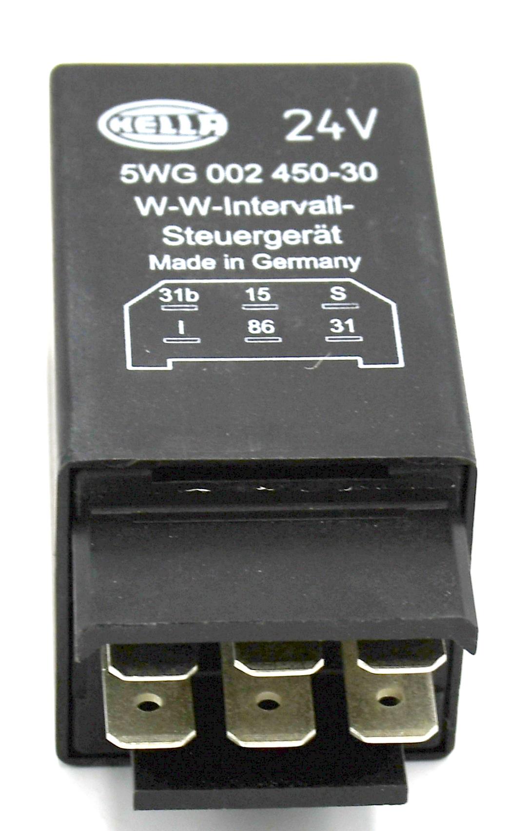 24 Volt 6 Terminal Windshield Wiper Relay FMTV LMTV